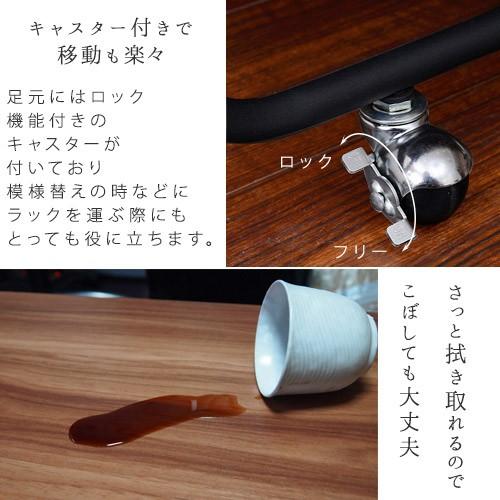 ハンガーラック 幅60cm 棚板付き 木製 スチール製 ブラック | ブランド登録なし | 04