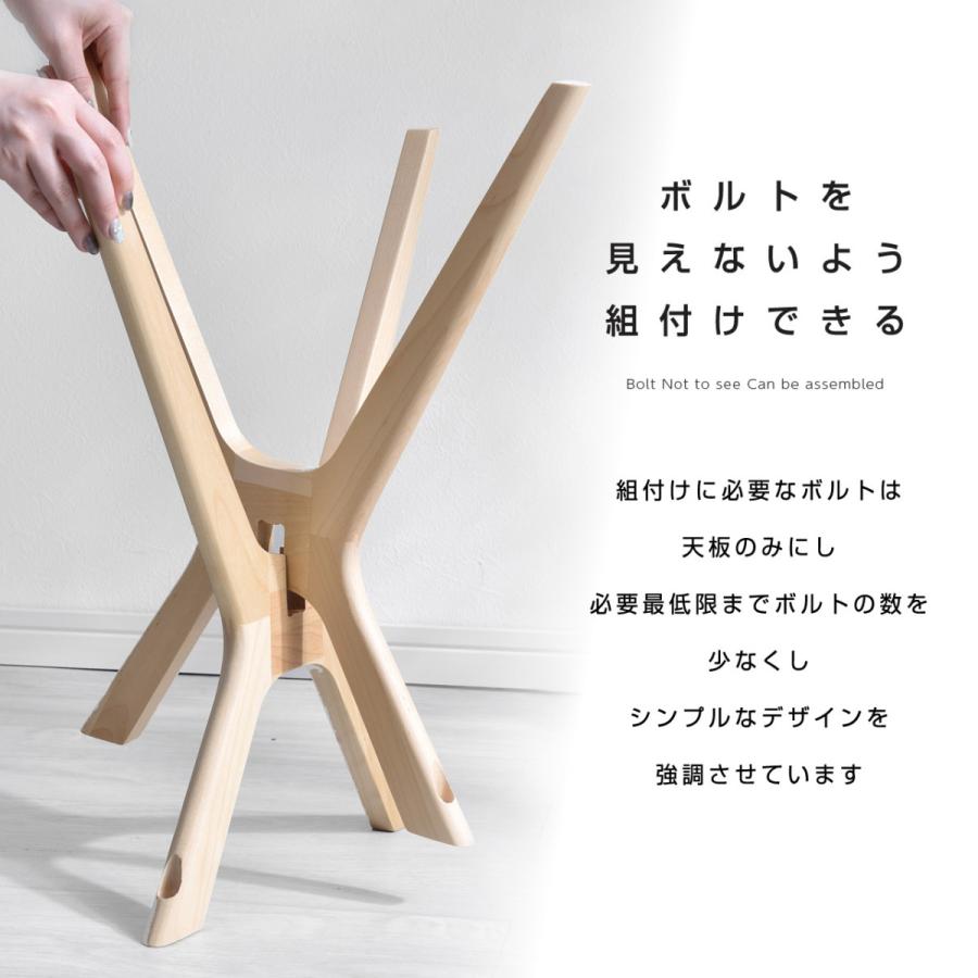 大理石調 サイドテーブル 天然木製サイドテーブル 八角形 40cm