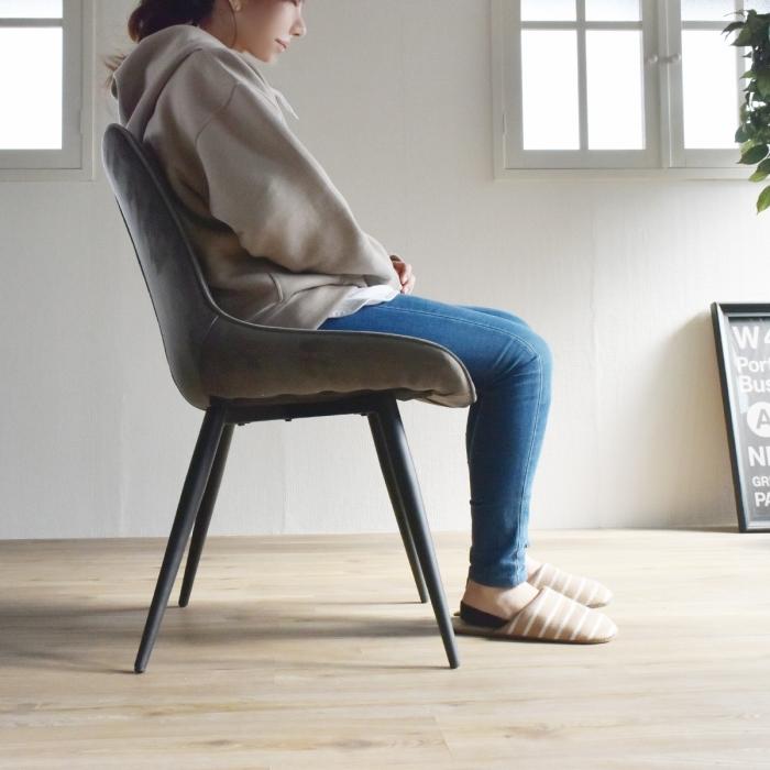 ベロアチェアー ダイニングチェア 背もたれ付き おしゃれ ベルベット