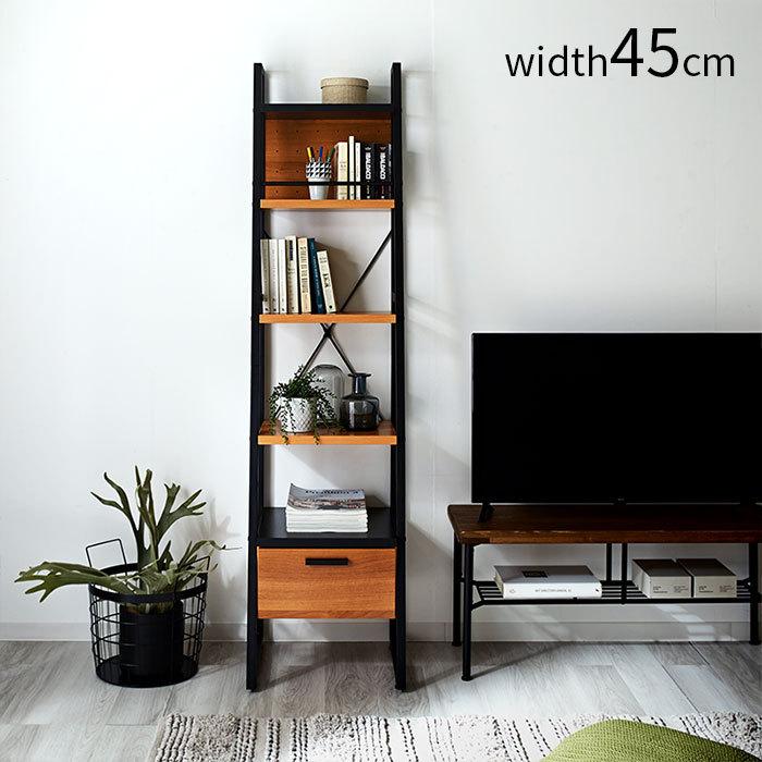 本棚 幅45cm おしゃれ ラック シェルフ 食器棚 スチールラック 木製 収納棚 棚 スリム スチール 棚 北欧 薄型 オープンラック 62 収納 本棚 食器棚 ラック Ymworld 通販 Yahoo ショッピング