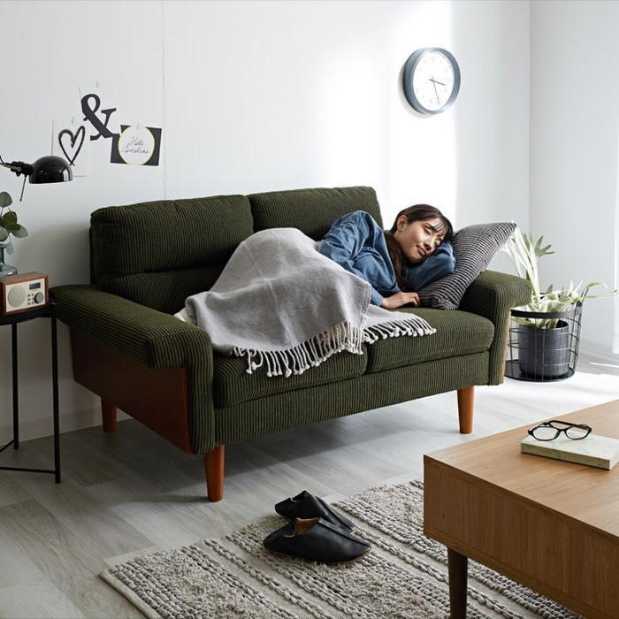 2人掛け 2Pソファ 完成品 コーデュロイソファ 肘付き 肘かけ 2人掛け 2Pソファ 完成品 コーデュロイソファ 肘付き 肘かけ