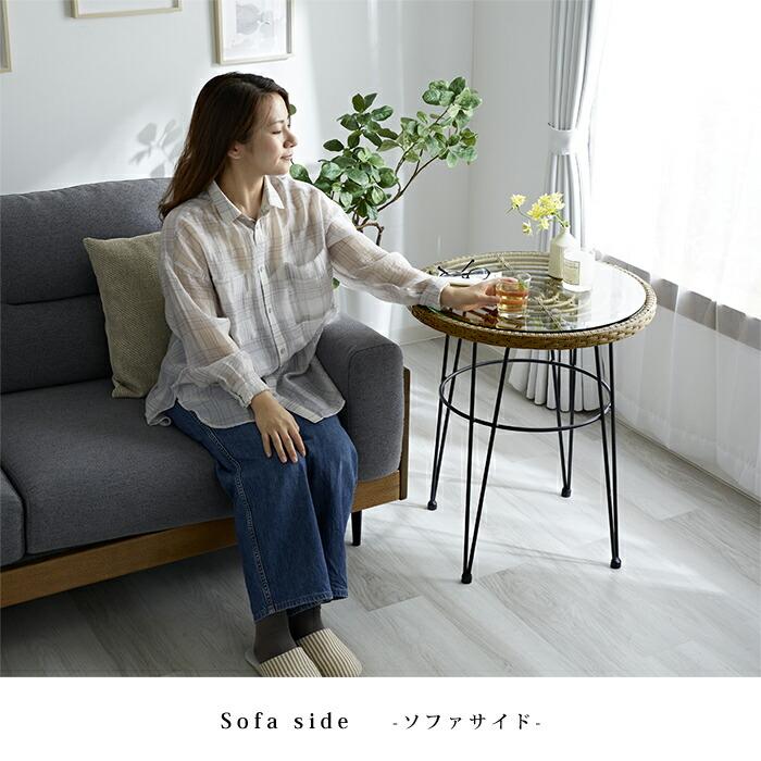 カフェテーブル ラタン調 ガラス 丸 屋外 室内 雨ざらし テラス カフェテーブル ラタン調 ガラス 丸 屋外 室内 雨ざらし テラス