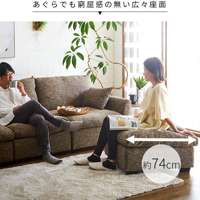 オットマン スツールデニム柄 実木製ソファストール 北欧 モダン 足