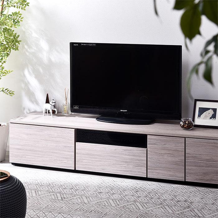 【送料込】テレビ台 ローボード（完成品 組み立て済み） タンスのゲン 8日P14%〜 テレビ台 ローボード 完成品 210cm TV台