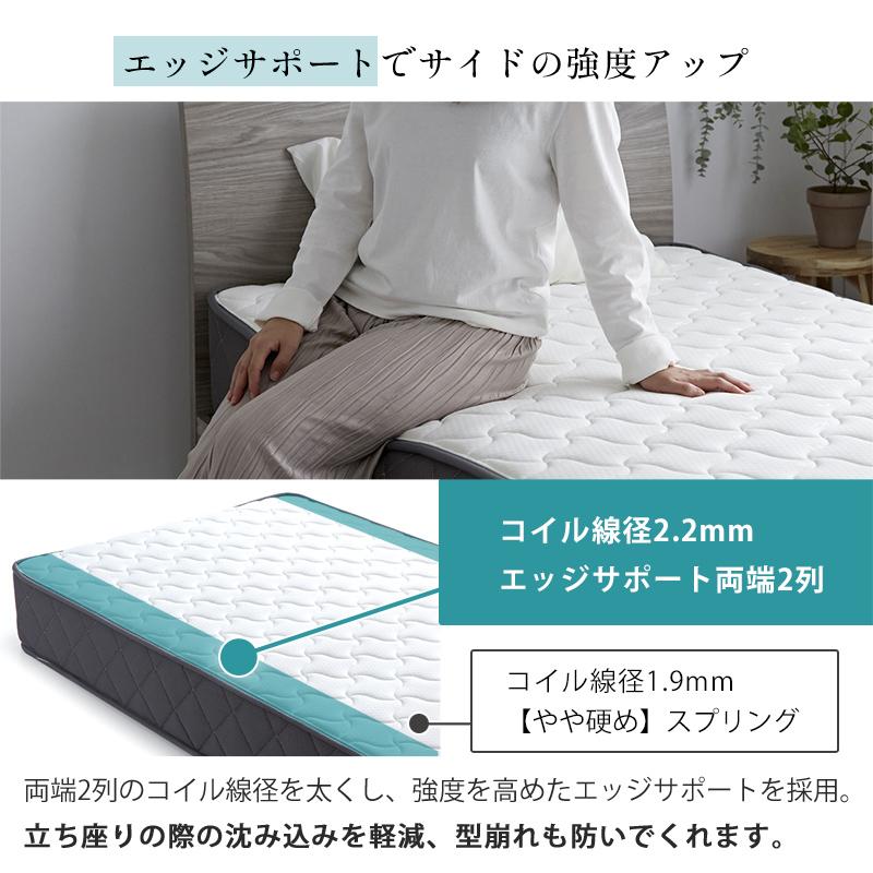 マットレスポケットコイルシングルS 23cm 通気 腰痛 体圧 竹炭やや硬め新品 楽天市場】Novilla 高密度ポケットコイルマットレス シングル