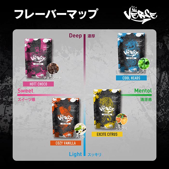 VERSE バース 収納ケース付 カフェイン ブドウ糖 固形 gaba 亜鉛 マカ |  | 10