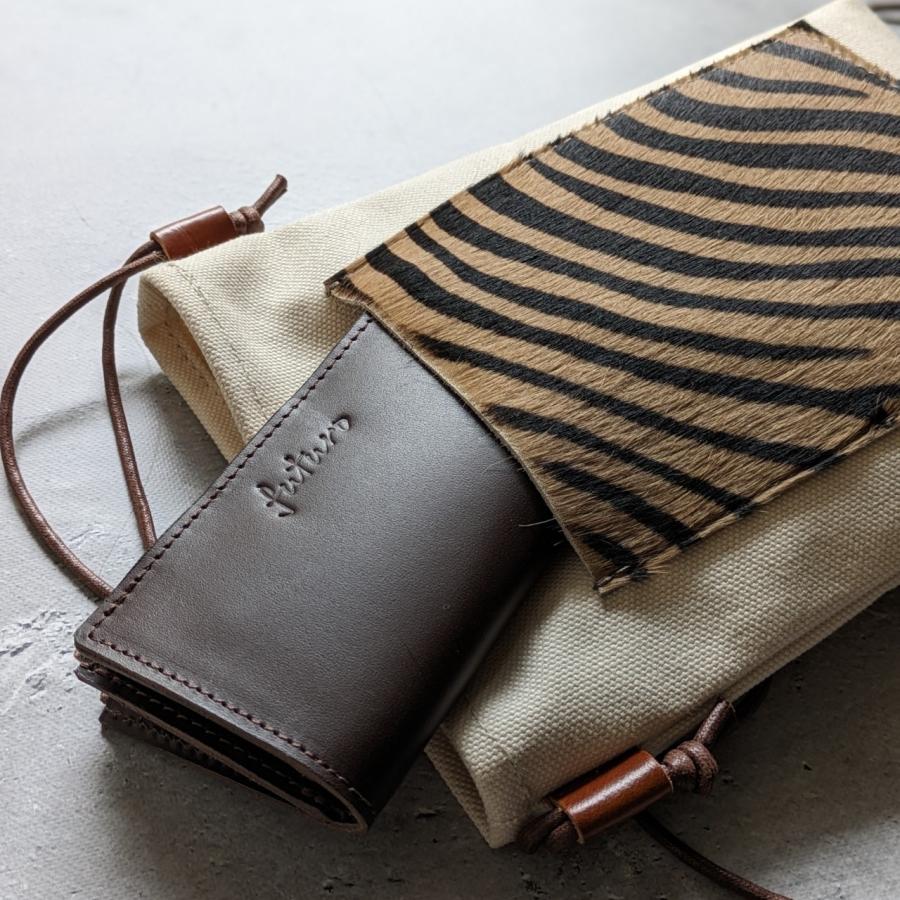 ＊秋冬＊「カウファーポシェット」ショルダーバッグ ポシェット 帆布 本革 牛毛皮 ファー 小さめ 軽い ハンドメイド 日本製 |  | 05