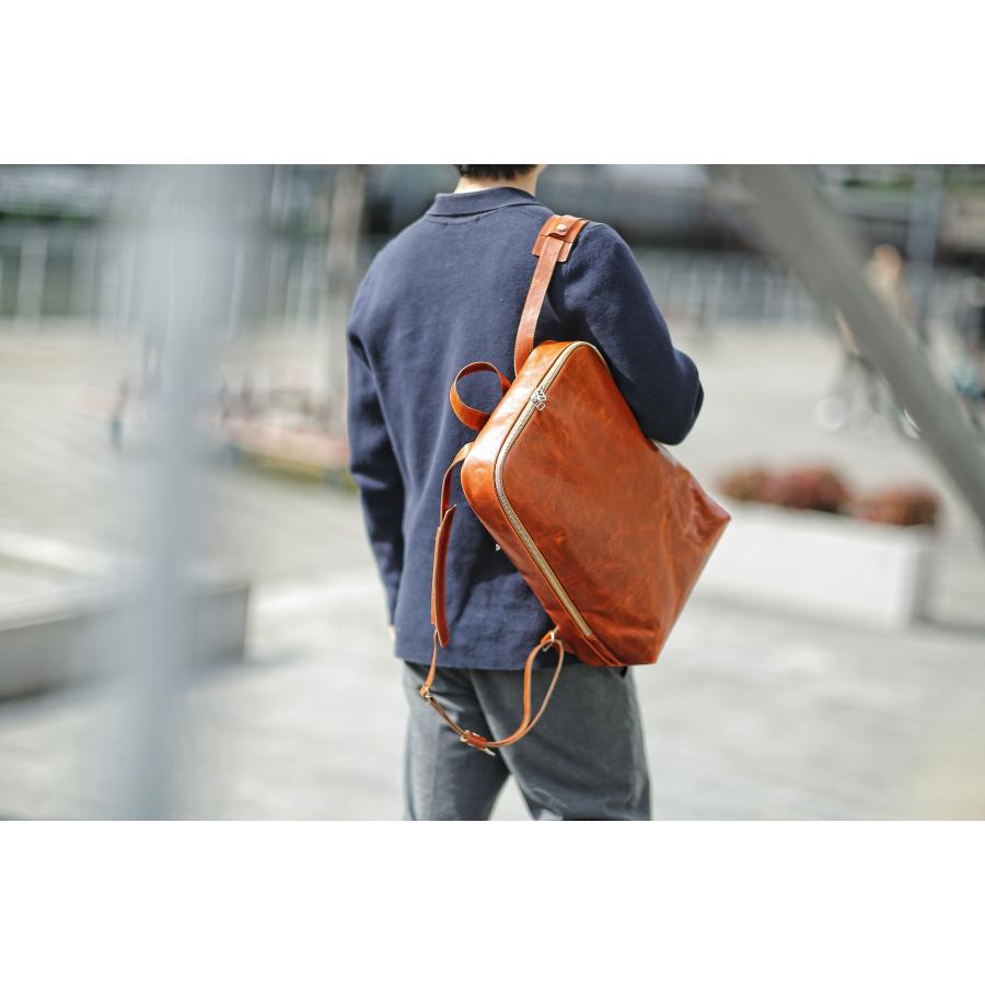 tarsio タージォ 本革 レザー バックパック リュック カジュアルバッグ