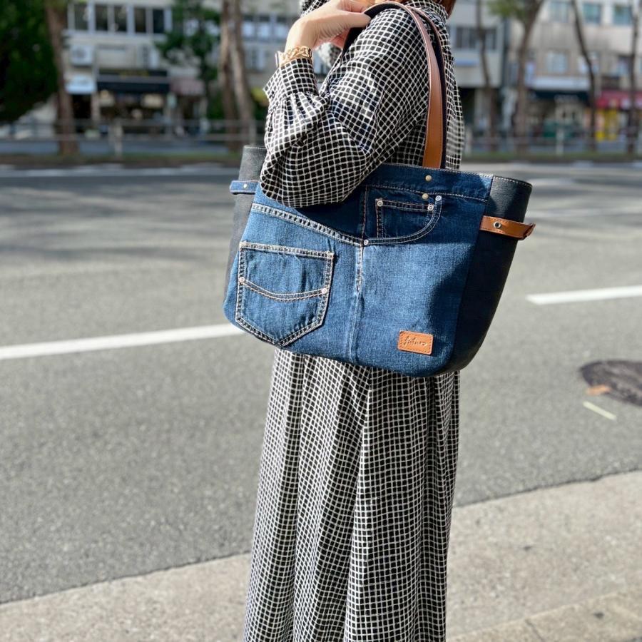 デニムリメイクバッグ＊Chez Denim シェデニム Lサイズ(2) 【公式通販】