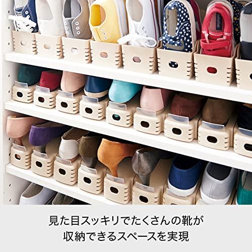 人気 おすすめ Fuu Shopライクイット Like It 靴 収納 ちびホルダー ベージュ 幅9x奥26x高9cm 子供靴用 立てる収納 Cfc Com Do