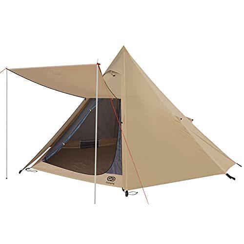 Goglamping テント ワンポールテント 3人用 4人用 キャノピー付き わんぽーるテント ソロ用 ポリエステル 前室付き Uvカット 耐水圧3 S 2315 風輪颯ショップセカンド店 通販 Yahoo ショッピング