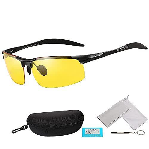 最安価格 財布 帽子 ファッション小物 夜間サングラス メンズ 夜釣り 夜間運転用 偏光レンズ 昼夜兼用 偏光サングラス ドライブ 夜間運転サングラス スポーツ 夜間メガネ ナイトサングラス Www Threeriversofs Com