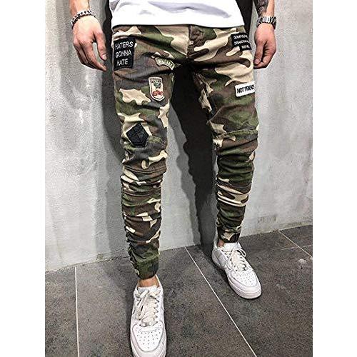 プチドフランセ 迷彩 スキニー ジーンズ カーゴパンツ メンズ メンズ 服 秋 パンツ メンズ メンズ 服 おおきいサイズ 冬 メンズずぼん メ 新品