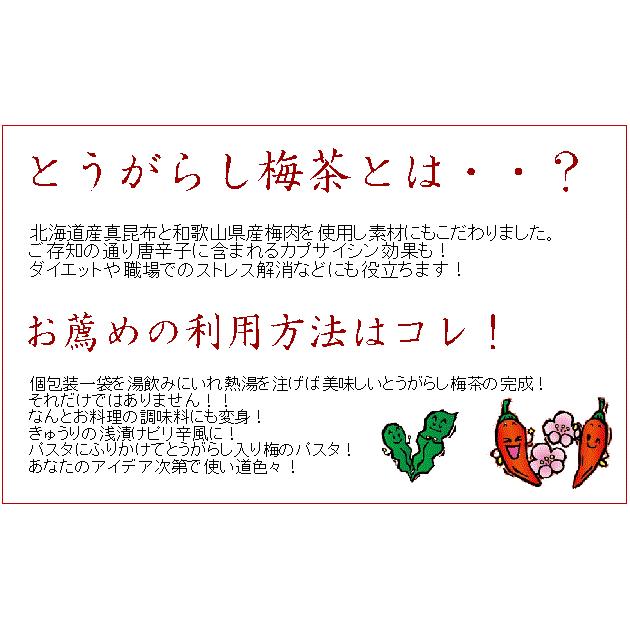 【送料無料】【クイックポスト発送】とうがらし梅茶｜fuumisabou-mannen｜06