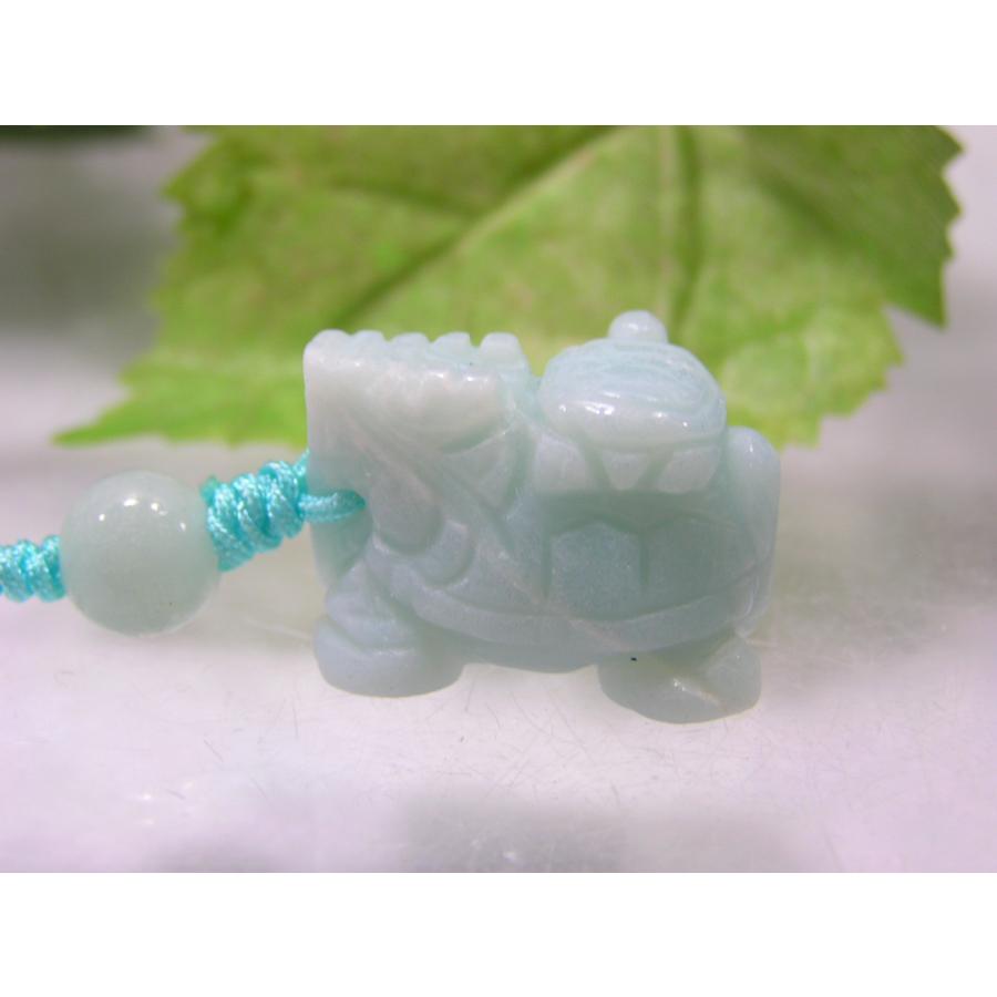 ルビーとアマゾナイト 龍亀ロングイ セットで