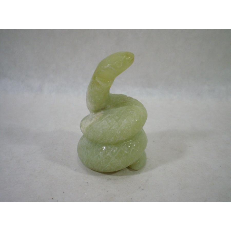 蛇（へび）の置物 パワーストーン天然石玉石（ぎょくせき）でヘビを彫刻した置物｜fuusui-do｜04