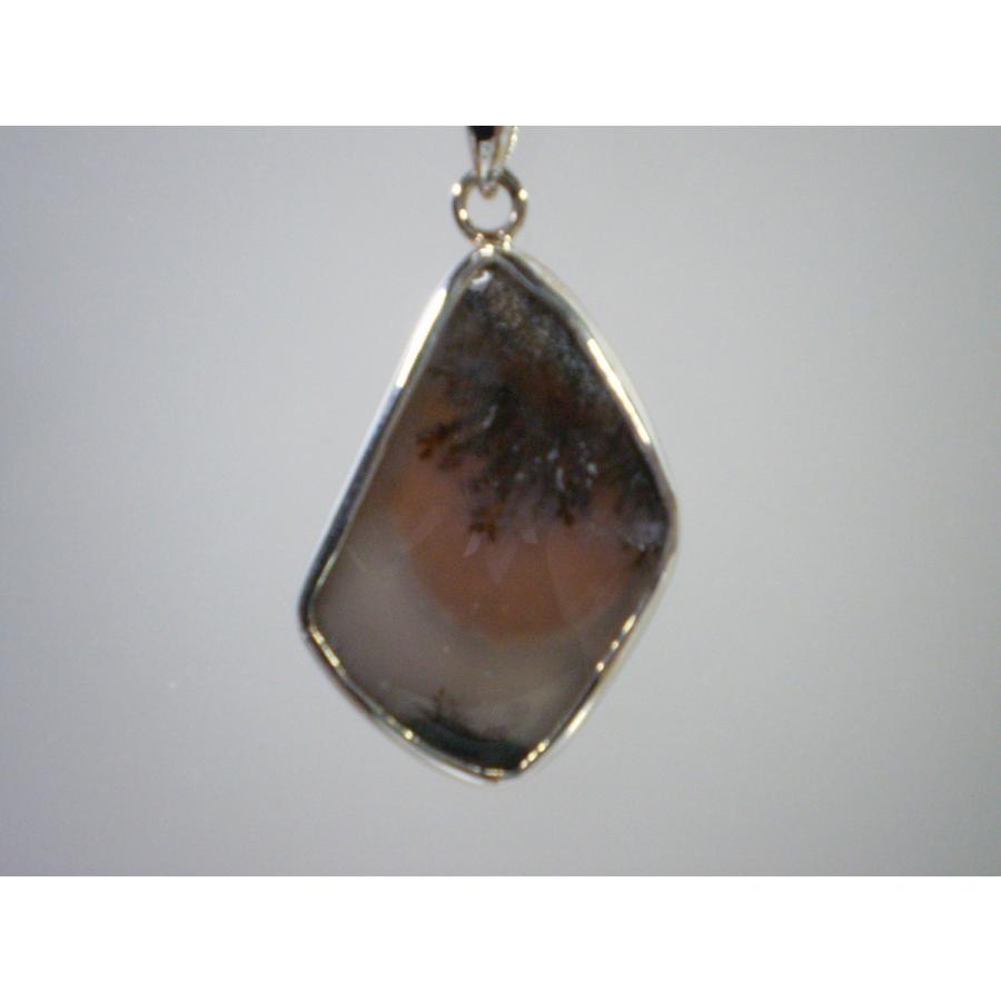 デンドリチックアゲートのペンダントトップ