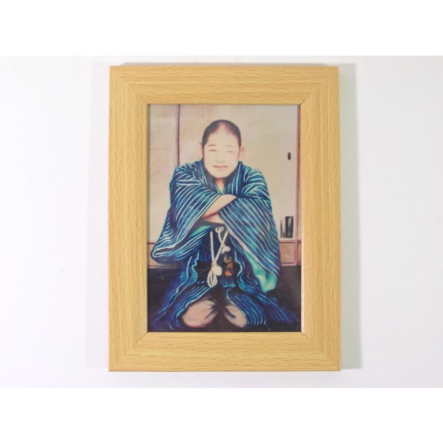 仙臺四郎写真 印刷作品 フレーム付き 尾九 吉祥画 福神 仙臺四郎圖 A4サイズ フレーム付き | bbqcomic