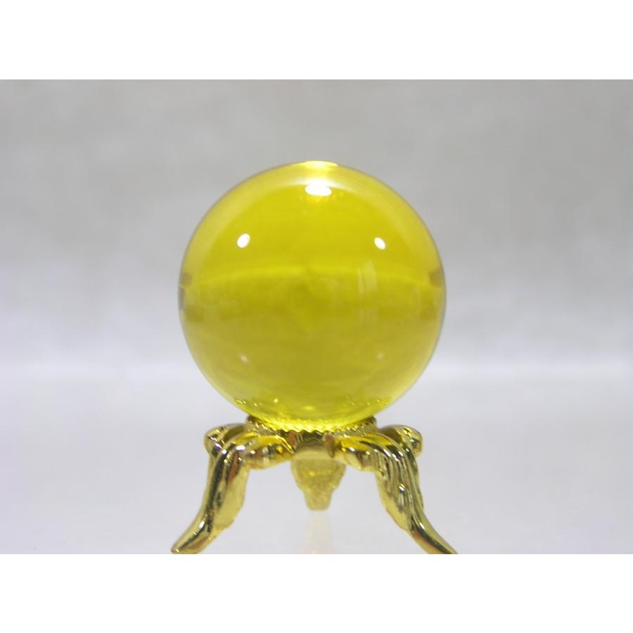 シトリン（黄水晶）の丸玉 25mm、希望と自信を与えてくれる太陽