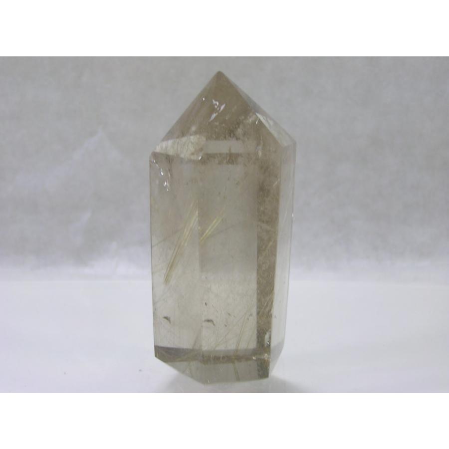 ゴールドルチルクォーツポイント（金針水晶六角柱） 210701-6 : 風水天