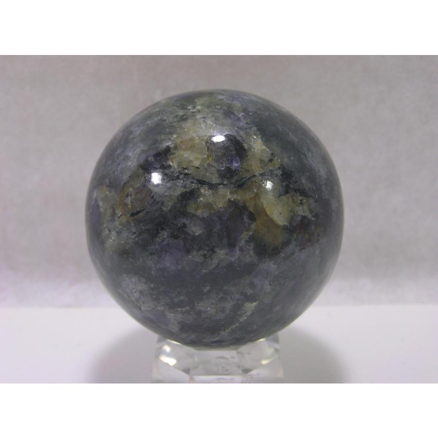 天然石 アイオライトの丸玉 約61mm 希少原石 パワーストーン スフィア