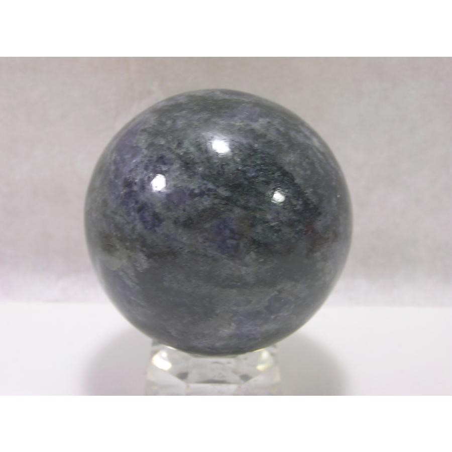 天然石 アイオライトの丸玉 約61mm 希少原石 パワーストーン スフィア