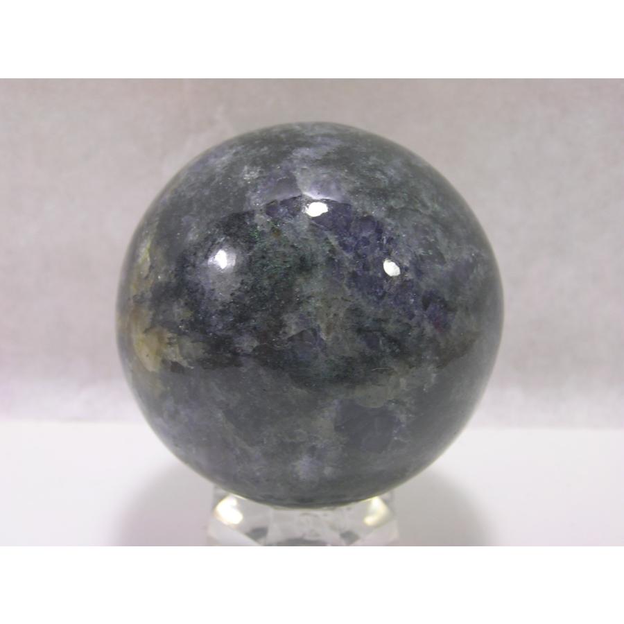 天然石 アイオライトの丸玉 約61mm 希少原石 パワーストーン スフィア