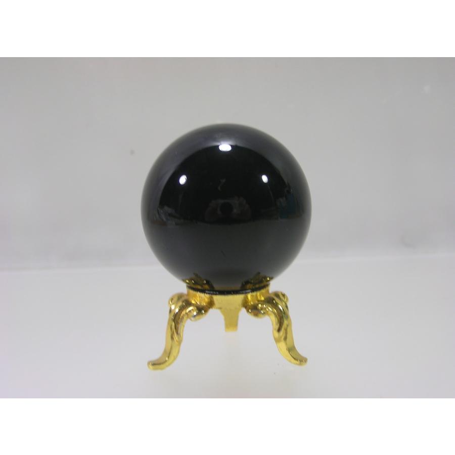 黒水晶（モリオン）34mm丸玉 天然石 パワーストーン 邪気を払い除け