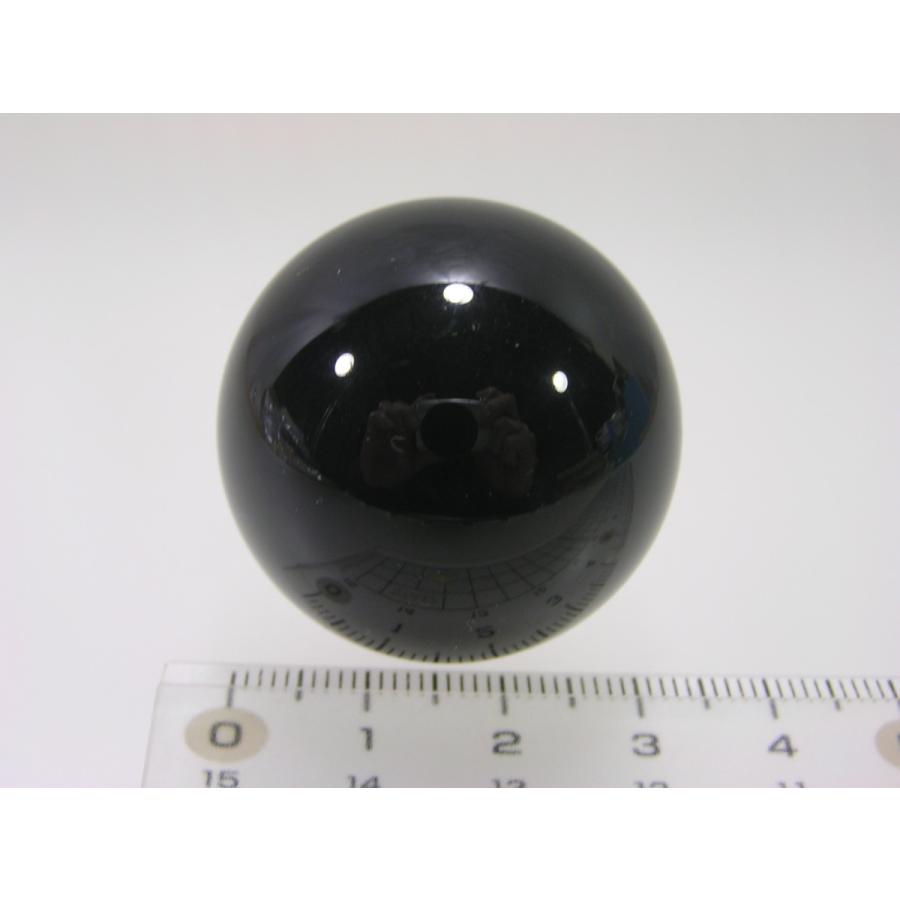 黒水晶（モリオン）34mm丸玉 天然石 パワーストーン 邪気を払い除け