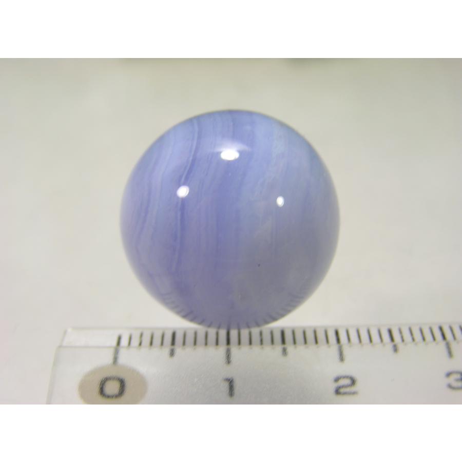 ブルーレースアゲート（メノウ）の丸玉 パワーストーン 瑪瑙