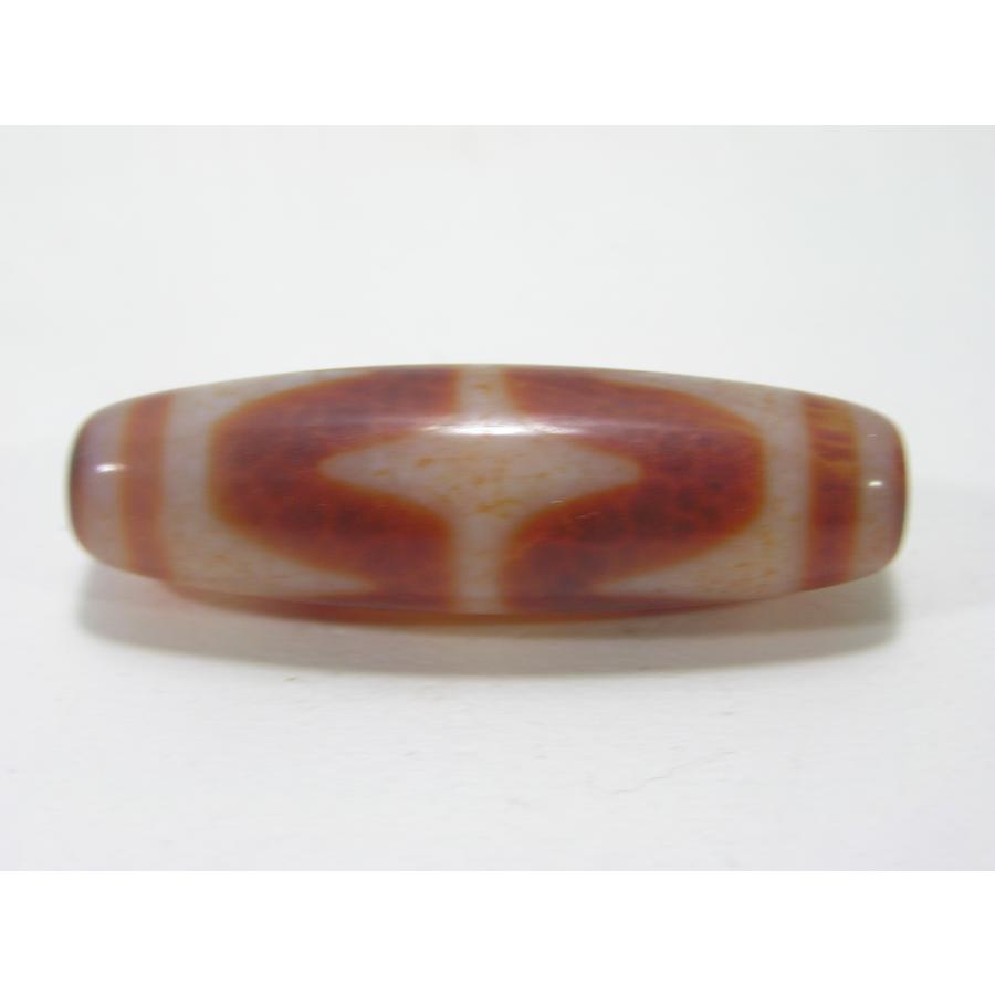 四線虎牙天珠（しせんこがてんじゅ）龍紋 瑪瑙 火供天珠 魔除け 開運