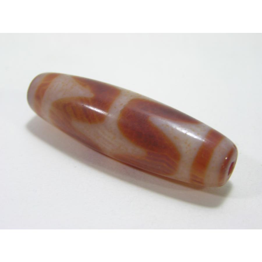 四線虎牙天珠（しせんこがてんじゅ）龍紋 瑪瑙 火供天珠 魔除け 開運