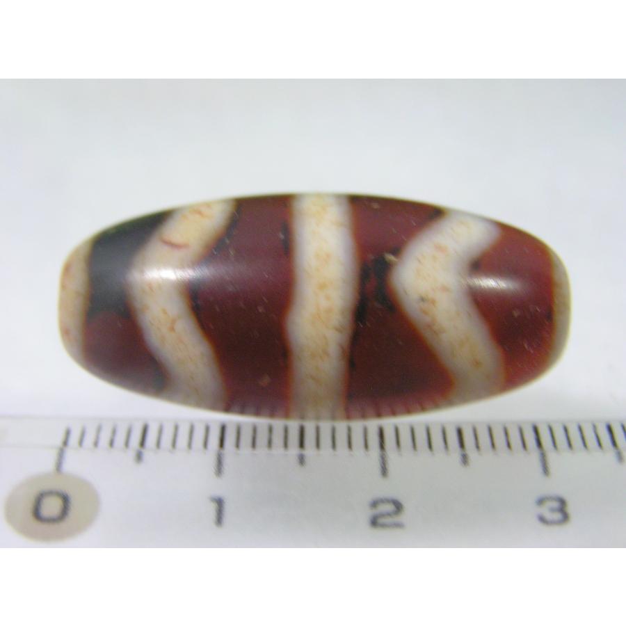 水紋天珠（すいもんてんじゅ） 流れる水の模様のチベット天珠 ・金運