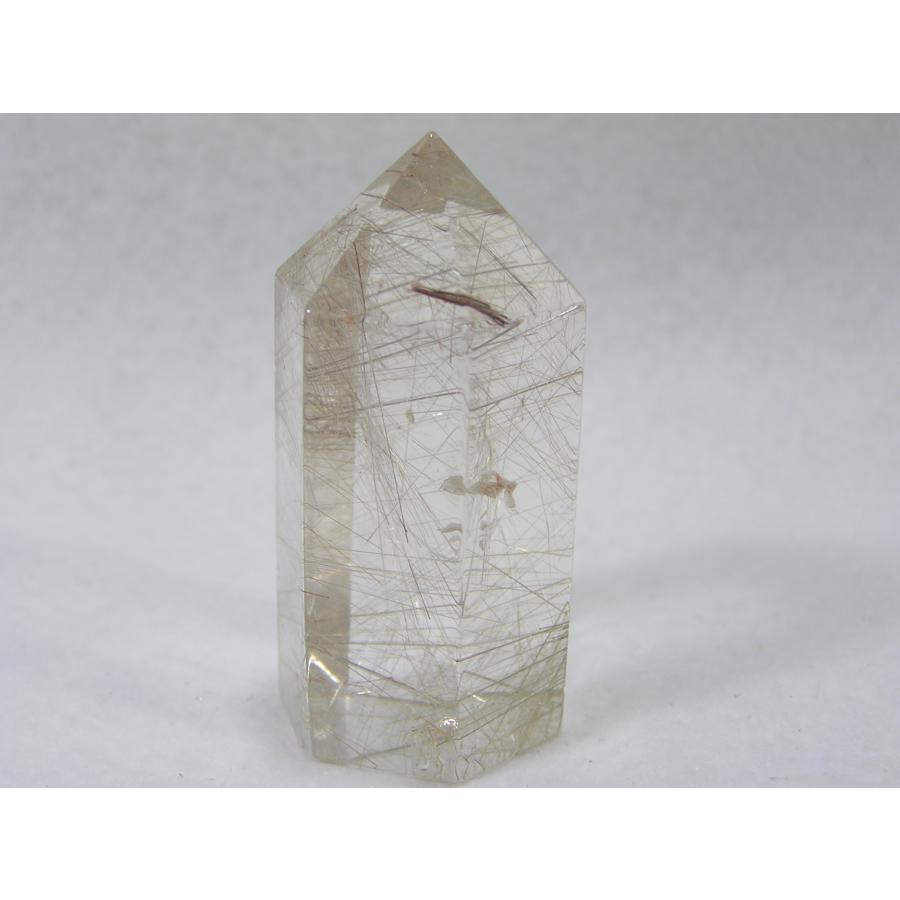 シルバールチルクォーツ 六角柱 ポリッシュ ルチルクォーツポリッシュ