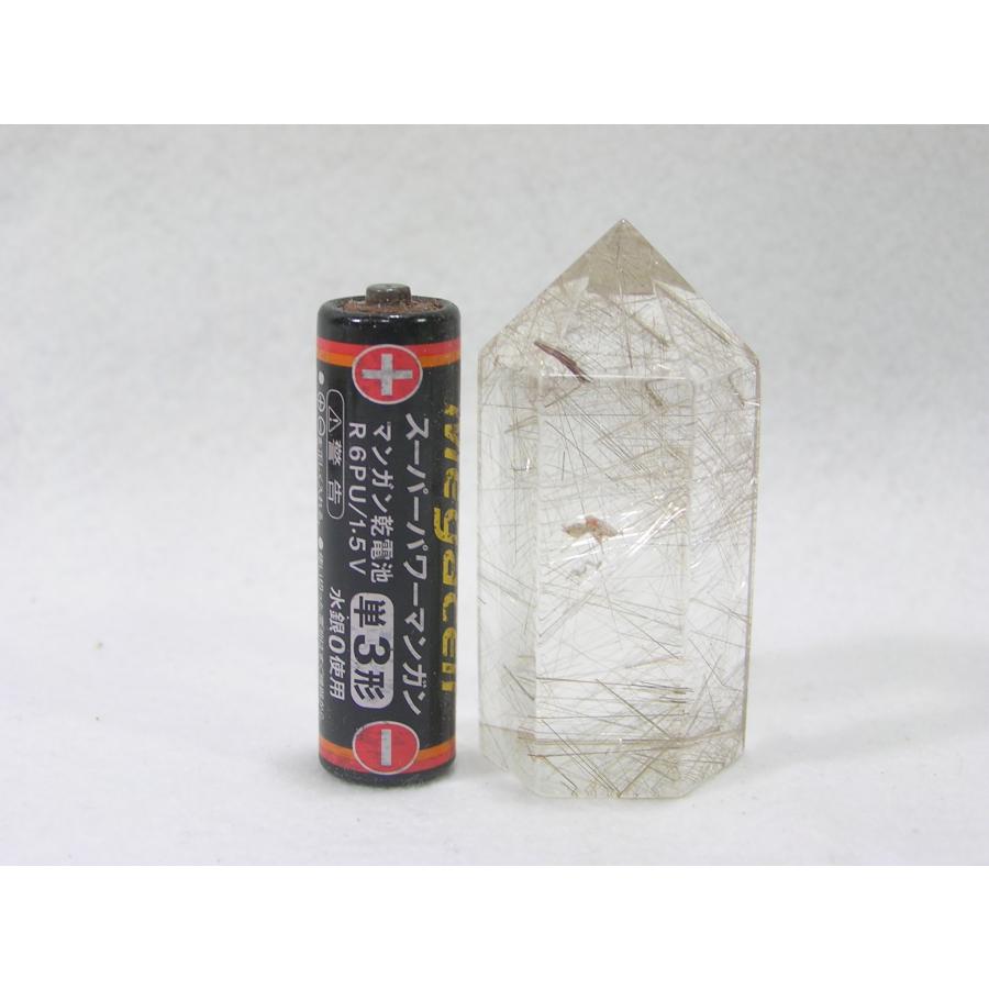 シルバールチルクォーツポイント（銀針水晶六角柱）230602-13 : 風水天