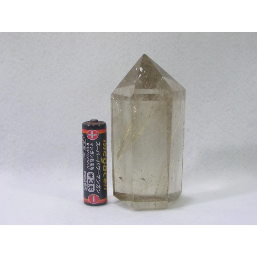 ルチルクォーツポイント（針水晶六角柱）ゴールドルチル 天然石 原石