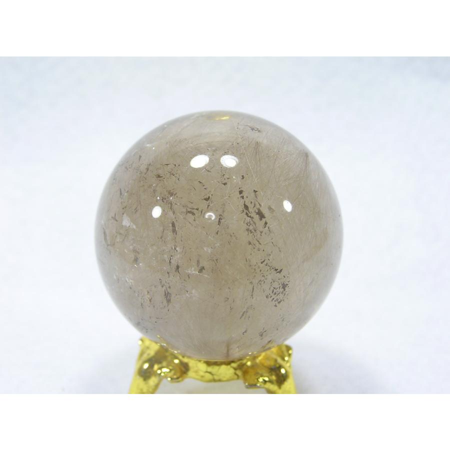 天然石 ルチルクォーツ（針水晶）38mm丸玉 パワーストーン 240401-14