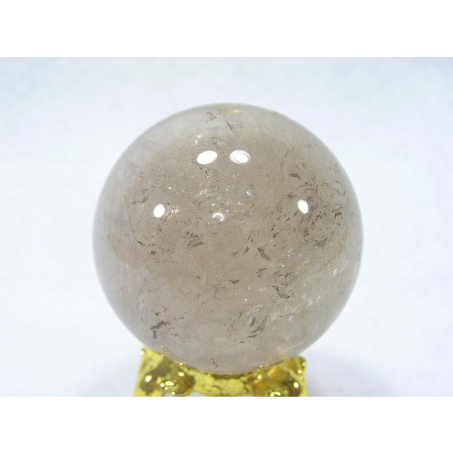 天然石 ルチルクォーツ（針水晶）38mm丸玉 パワーストーン 240401-14