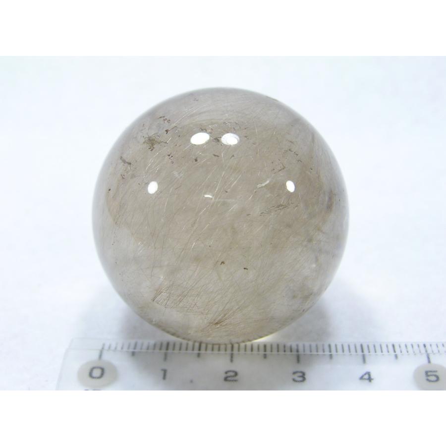 天然石 ルチルクォーツ（針水晶）38mm丸玉 パワーストーン 240401-14