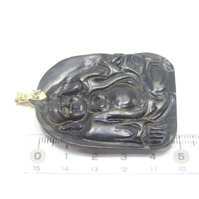 香木 沈香彫刻 の布袋 ペンダントトップ 七福神 富貴・繁栄をもたらす