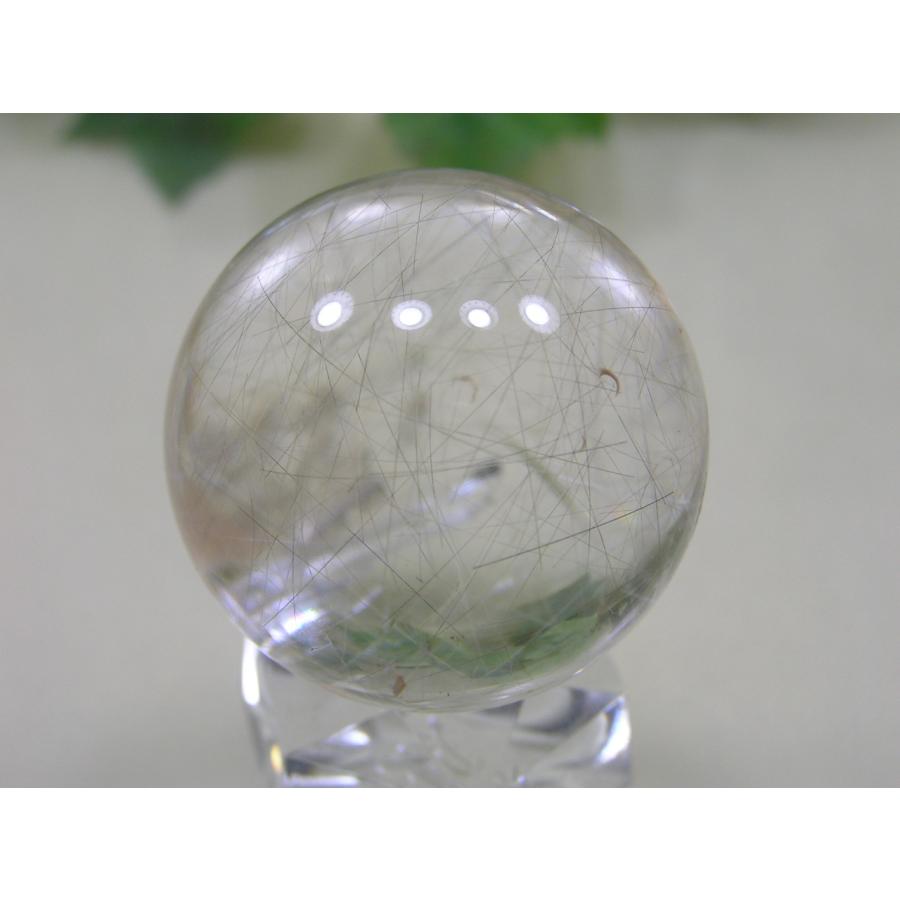 ルチルクォーツ（針水晶）36mm丸玉 天然石 原石 クリスタル 一点物 金