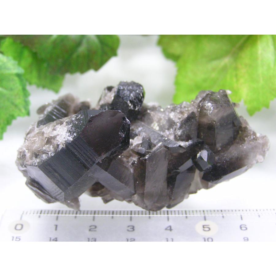 【天然石】黒水晶 モリオン クラスター 原石 黒水晶（モリオン）原石クラスター［No.24］ | パワーストーン