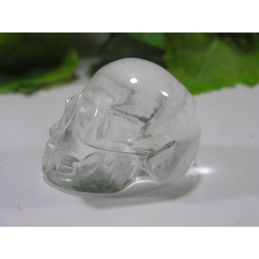 パワーストーン ヒマラヤ水晶のクリスタルスカル（水晶ドクロ）魔除け