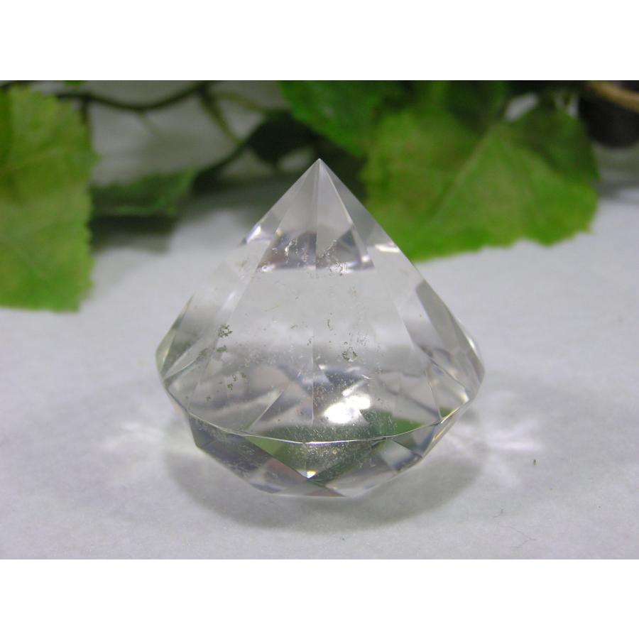 多面カット水晶 （クリスタル）ダイヤモンド型 天然石 原石