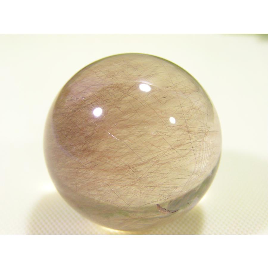ルチルクォーツ（針水晶）丸玉 天然石 原石 スフィア クリスタル 一点