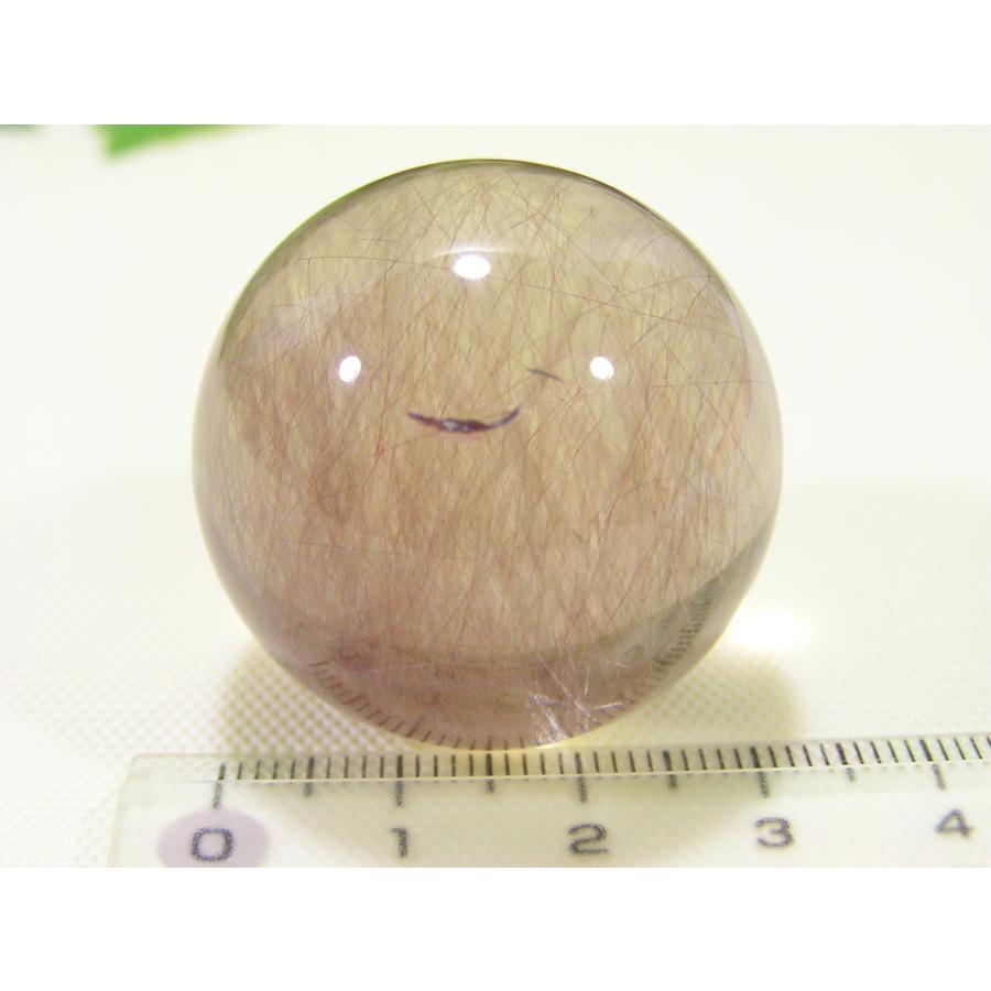 ルチルクォーツ（針水晶）丸玉 天然石 原石 スフィア クリスタル 一点