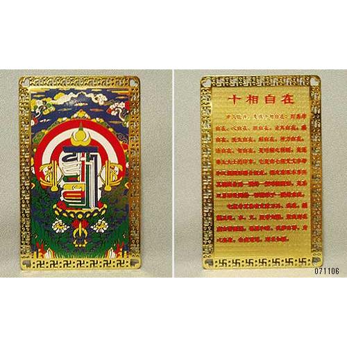 天鉄彫十相自在護符 】 守護/魔除け トクチャ製ナムチュワンデン 開運