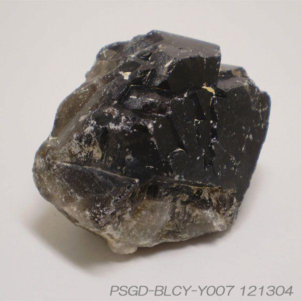 【天然石パワーストーン】黒水晶（モリオン）原石 邪気を払い除け強い波動を持つ黒い水晶 Y007 :PSGD-BLCY-Y007:風水天珠堂