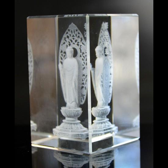 送料無料)NO-42 風水の高級クリスタルレーザー彫り置物□人々を救う