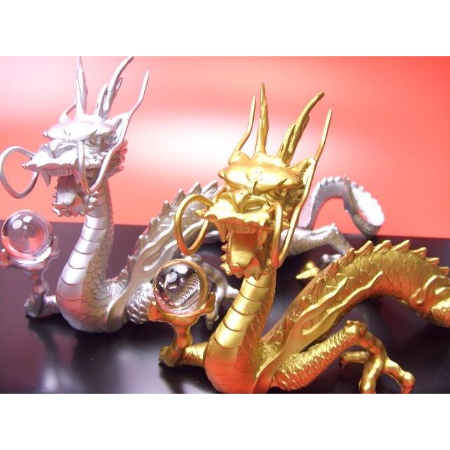 三本指の龍》◇風水の願い龍◇【金銀夫婦龍】◇豪華8点セット◇天然
